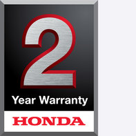 Logótipo da garantia de 2 anos da Honda.