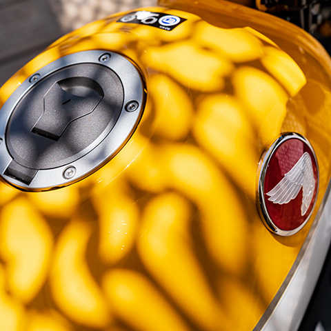 Monkey 125 cc, grande plano do dep&oacute;sito de combust&iacute;vel