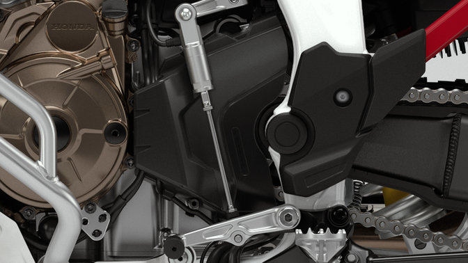 Sistema de passagem de mudanças rápida da Honda Africa Twin