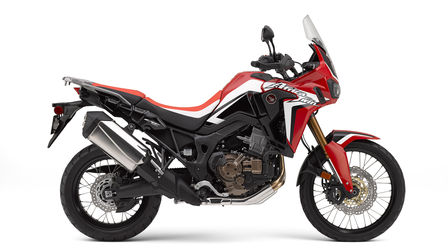 Vista lateral da Honda Africa Twin