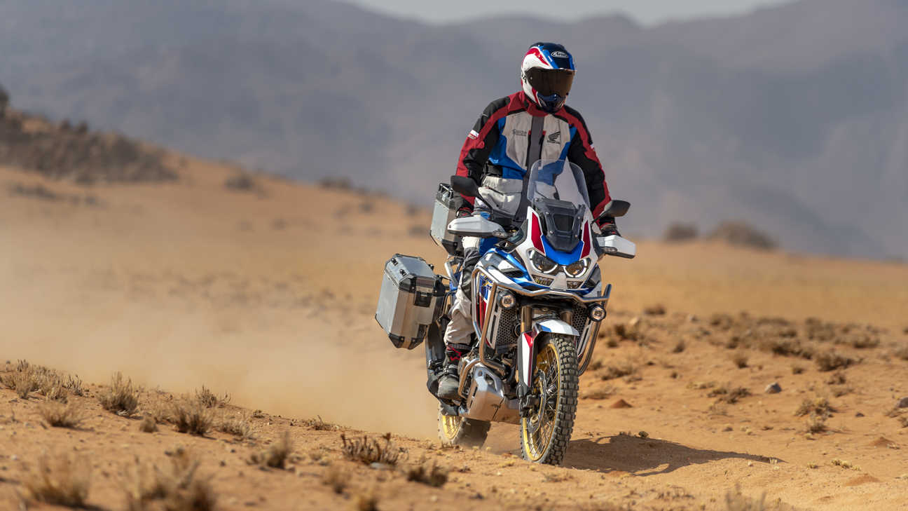 Honda Africa Twin Adventure Sports, zoom no guiador