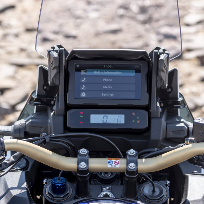 Honda Africa Twin Adventure Sports, zoom no medidor