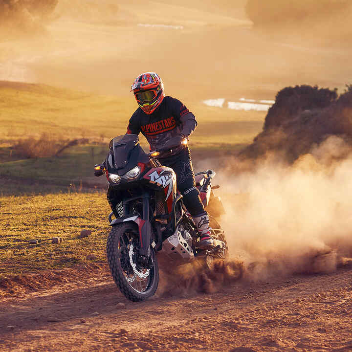 Imagem da gama estática da Africa Twin