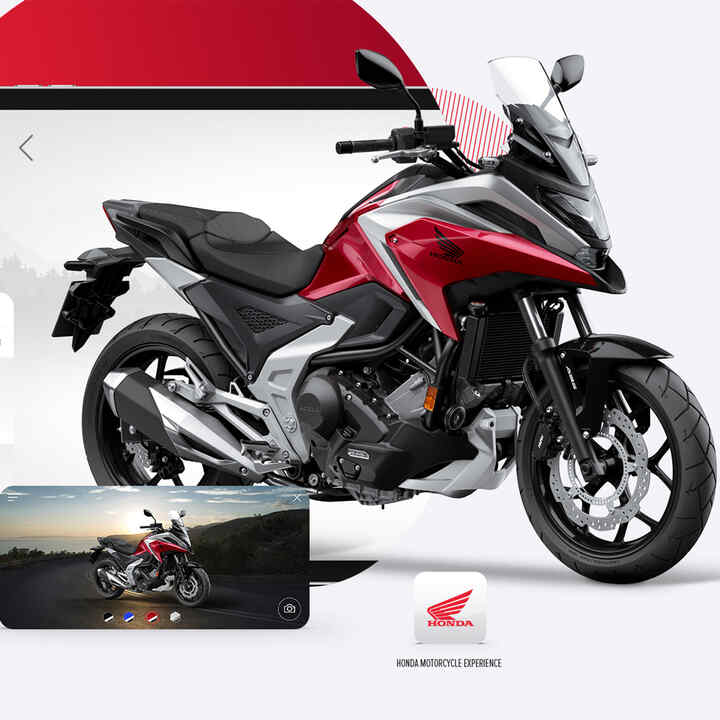 Aplicação Honda Motorcycles Experience com a NC750X