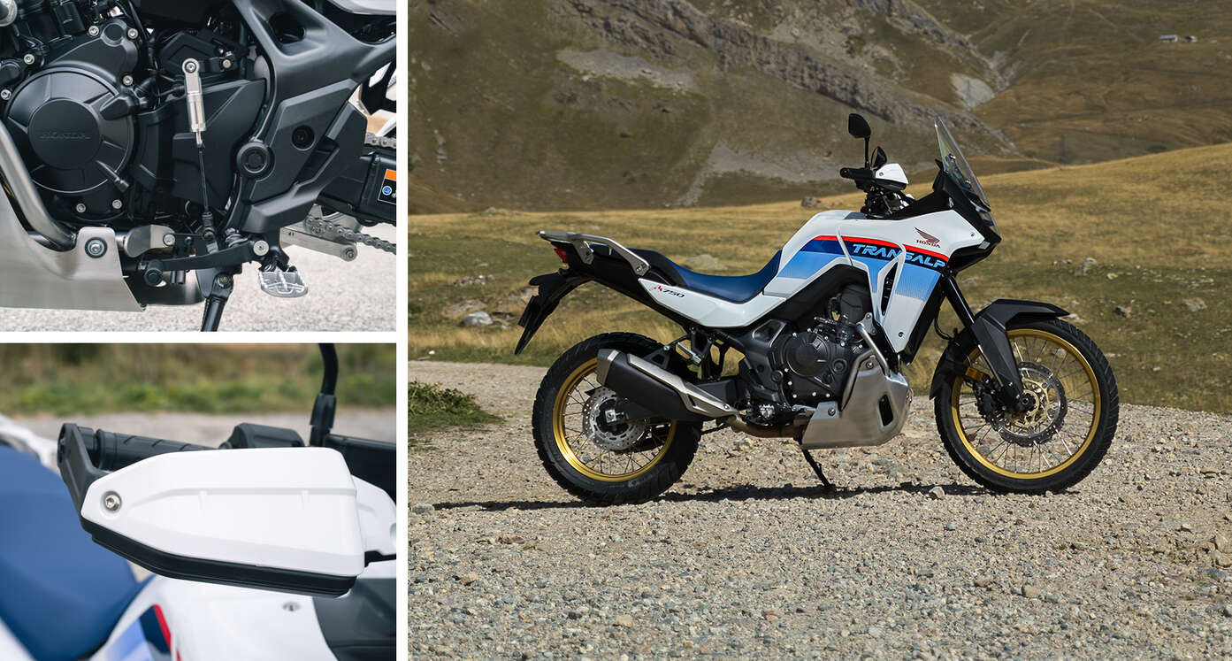 XL750 Transalp equipada com o Pack Rally.