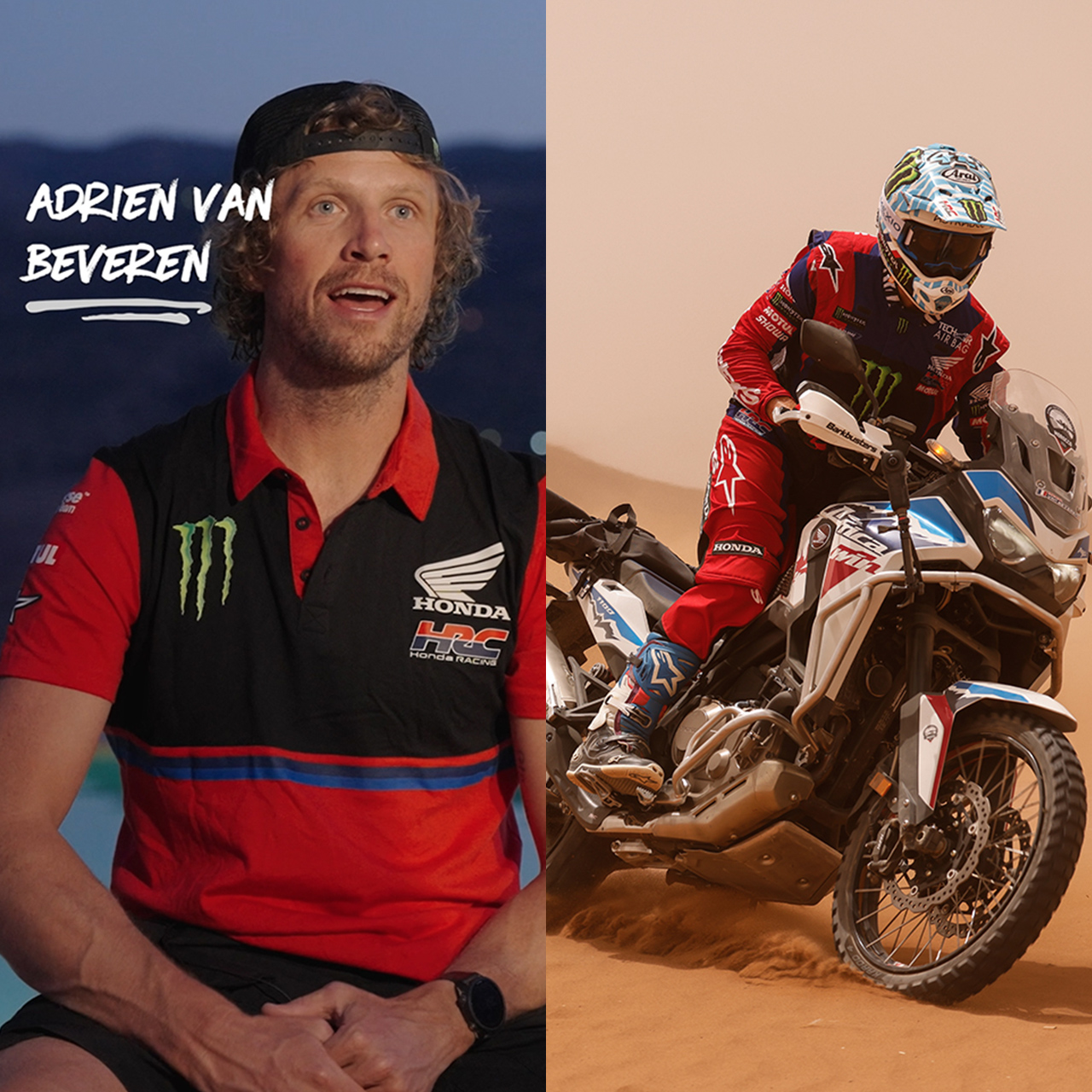 Adrien Van Beveren fala aos clientes da Honda Adventure Roads