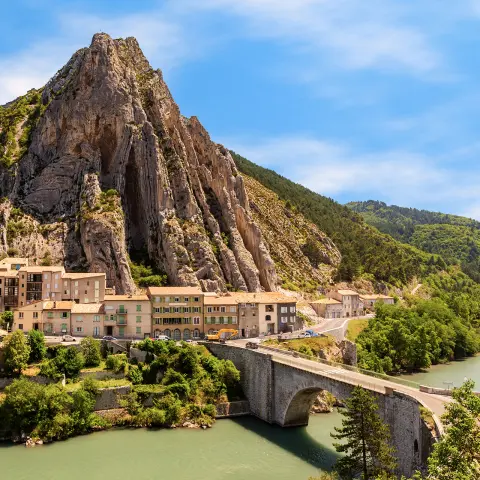 Sisteron, na Provença - cidade antiga em França