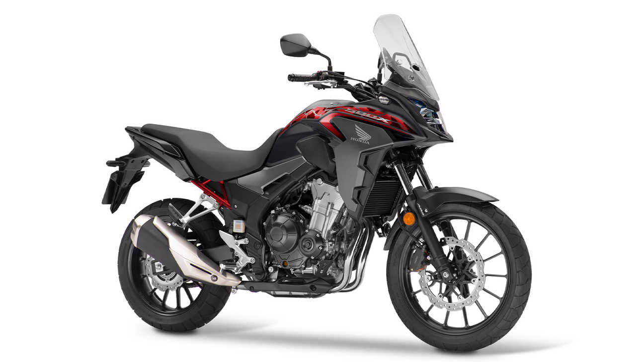 CB500X, lado direito, fotografia de estúdio