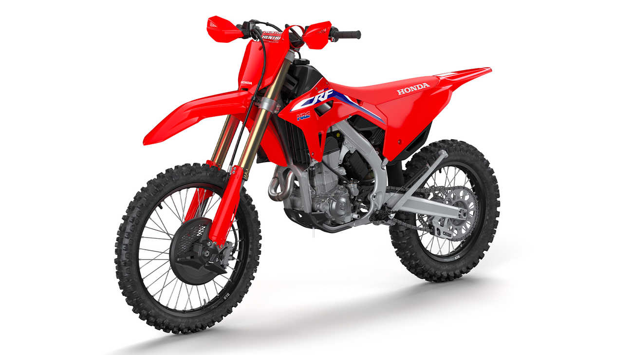 CRF450RX, lado esquerdo, fotografia de estúdio