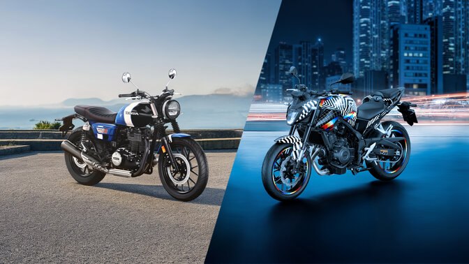 Motos personalizadas para a CB500 Hornet e a GB350S