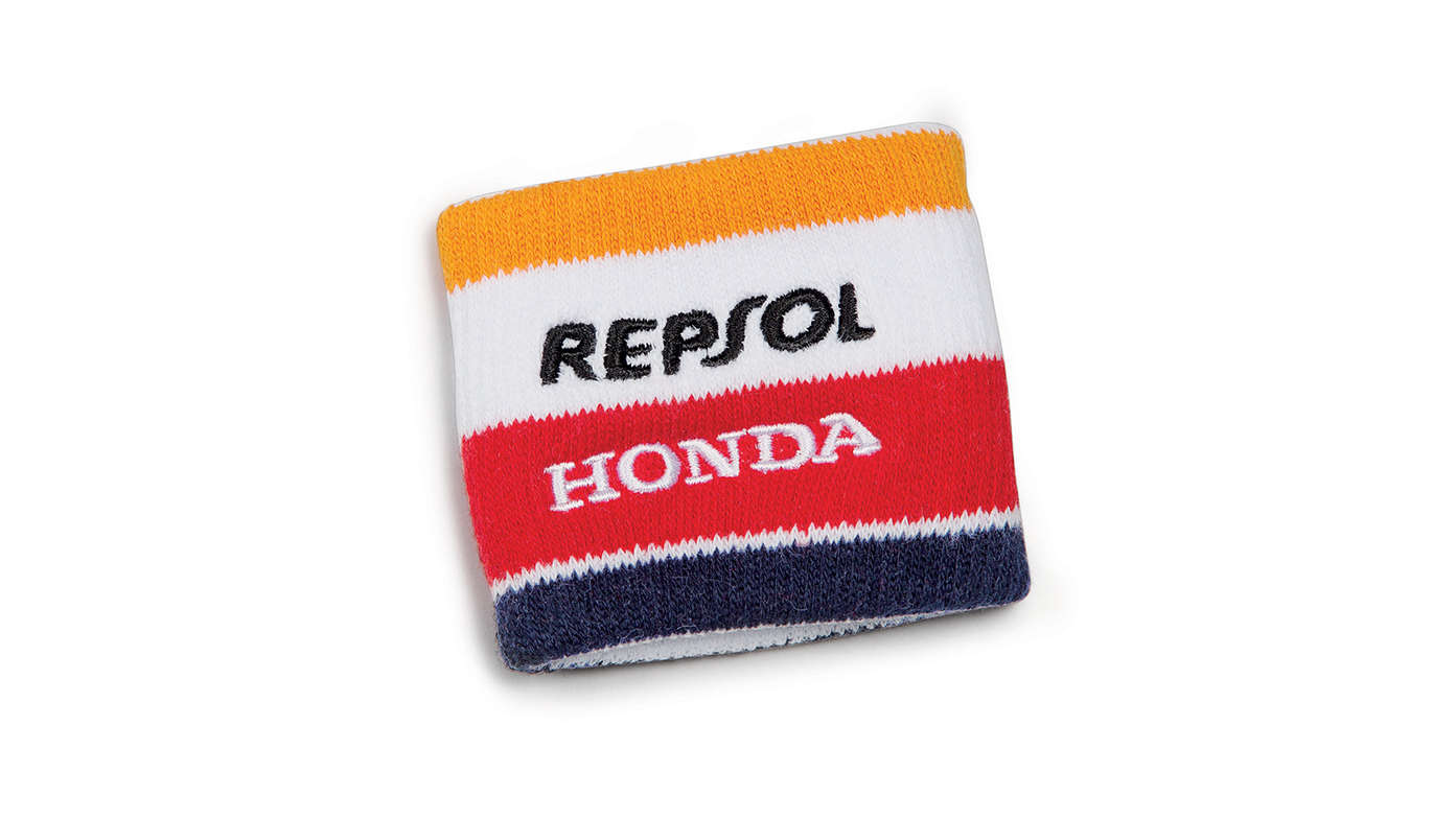 Pulseira da Honda Repsol com cores da Honda MotoGP com logótipo da Repsol.