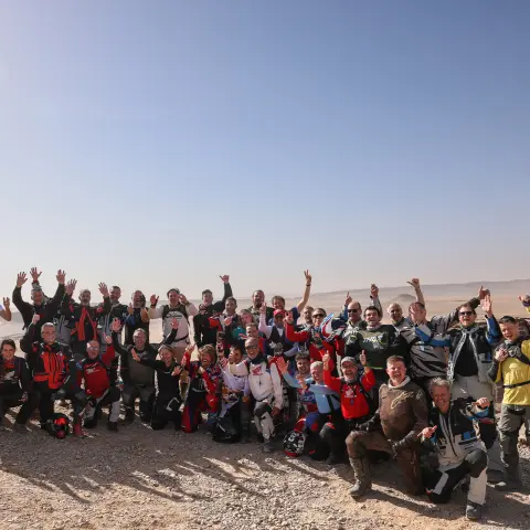 Grupo de condutores em Marrocos.