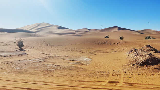 Pilotos HRC ensinam os participantes a conduzir a Africa Twin em terrenos difíceis.