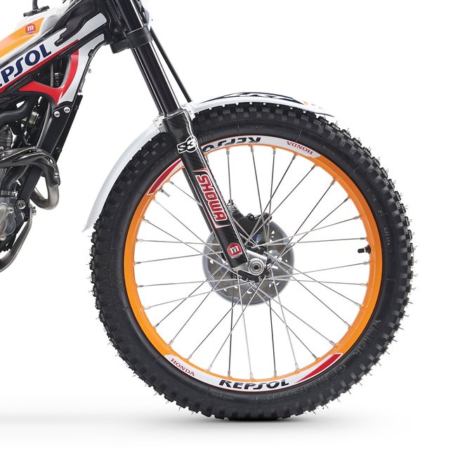 Zoom da roda dianteira da Montesa 4RT Race Replica