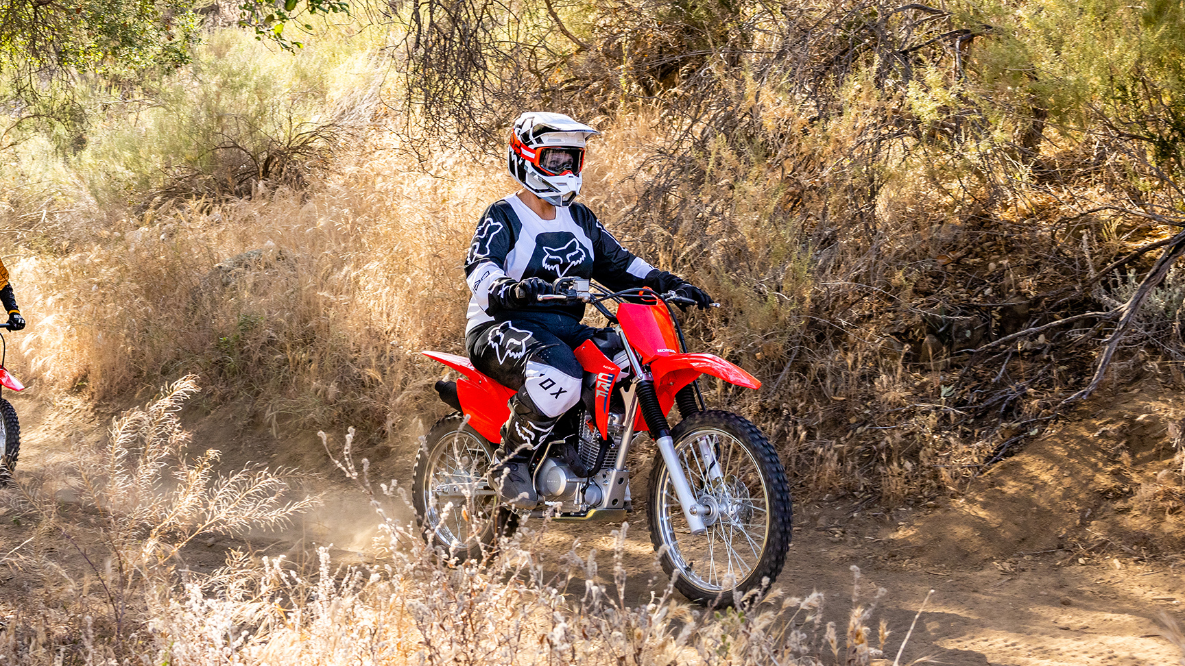 Honda CRF125F com transmissão de quatro velocidades