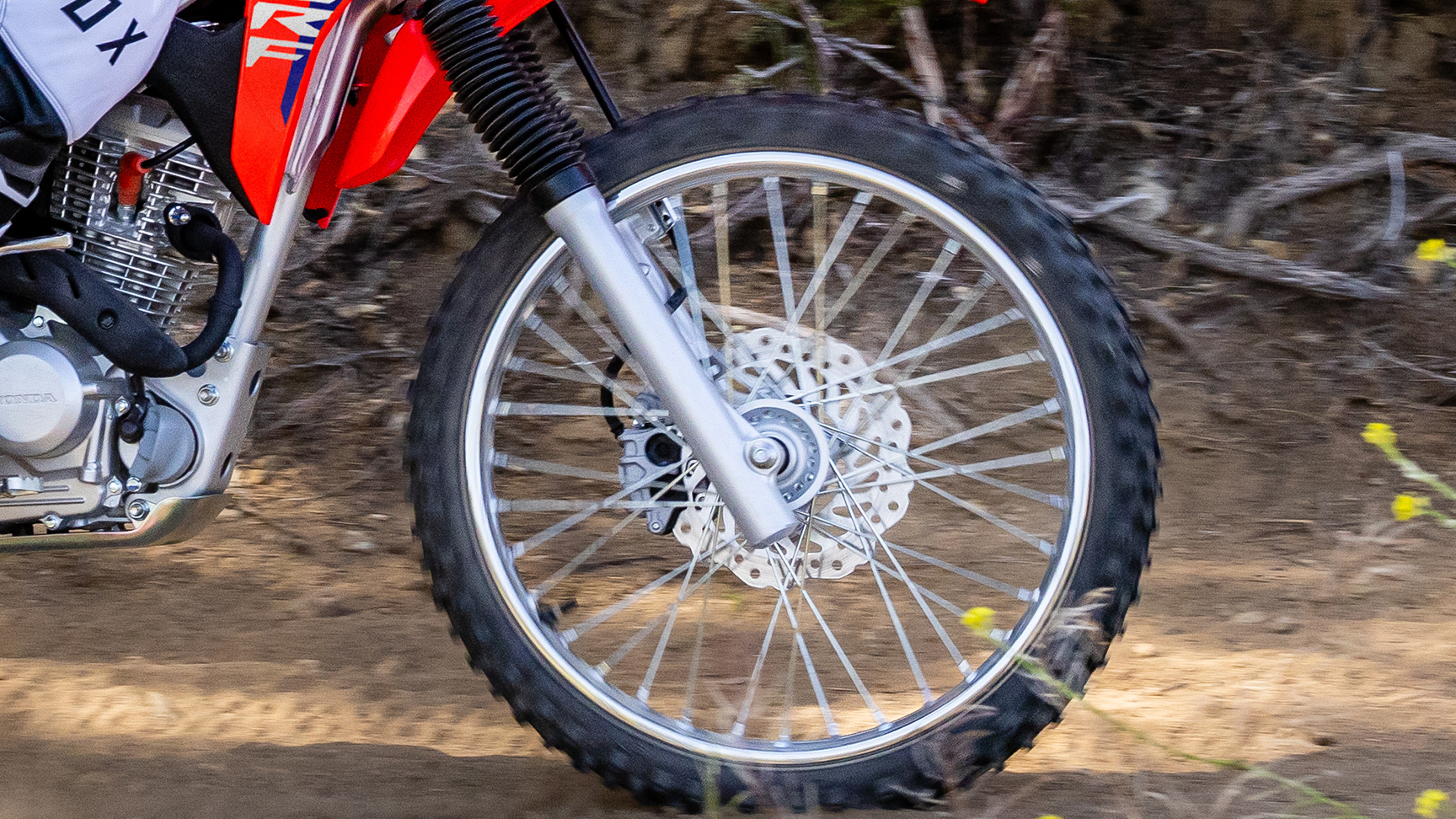 Potência de travagem da Honda CRF125F