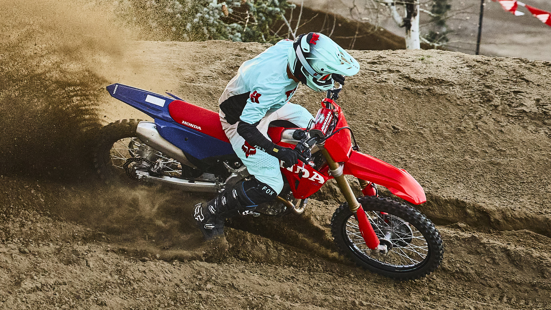 Amortecedor traseiro Showa e Pro-Link da CRF450R