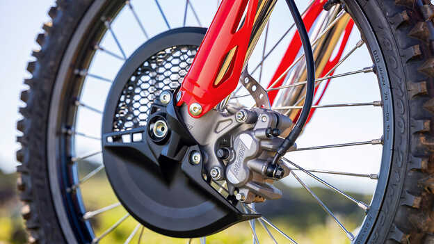 Pinça de travão dianteira da CRF450R com especificação HRC