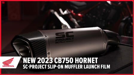 Vídeo de lançamento do silenciador SC Project para a CB750 Hornet