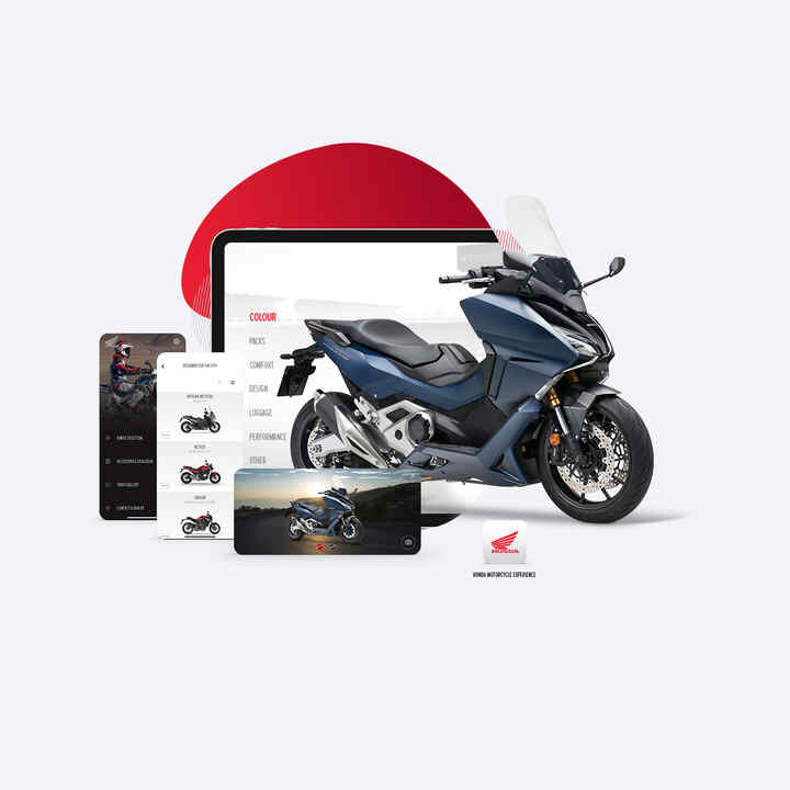 Aplicação Honda Motorcycles Experience com a Forza 750