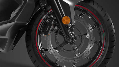 Grande plano da roda da Integra