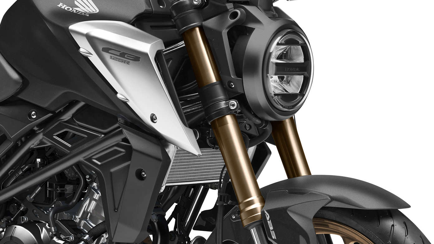 Honda CB125R, Forquilha Dianteira com Funções Independentes Showa de Pistão Grande (SFF-BP) de 41 mm de diâmetro