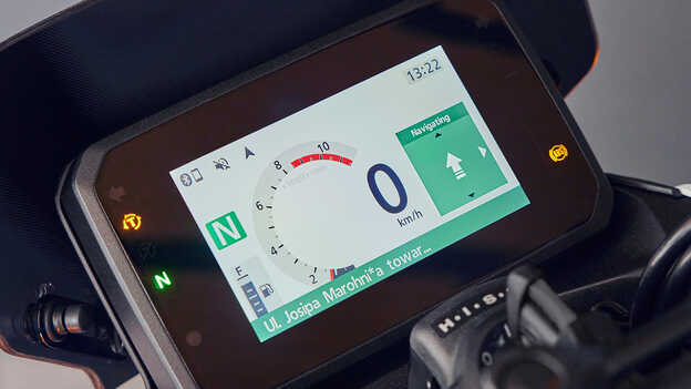 Conectividade para smartphones com navegação da Honda CB500 Hornet