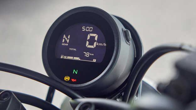 Ecrã LCD da Honda CL500.