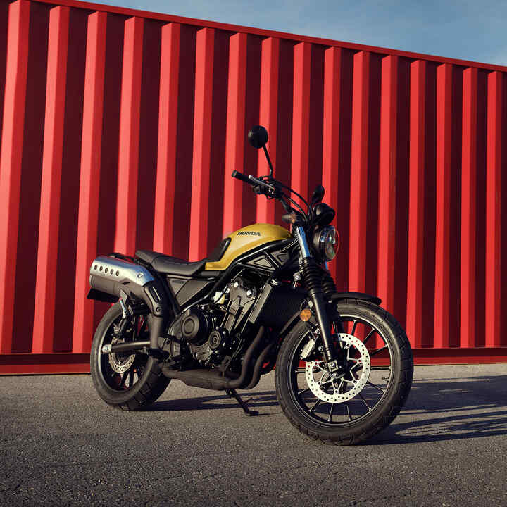 Quadro da Honda CL500 de vídeo de ação