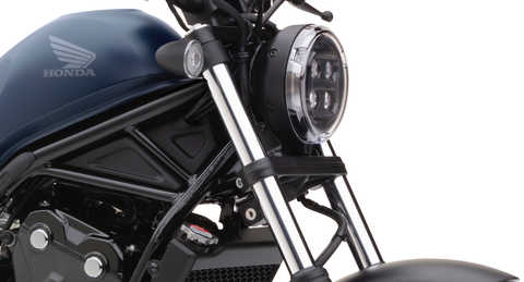 Grande plano da coluna de suporte da forquilha da Honda CMX500 Rebel.