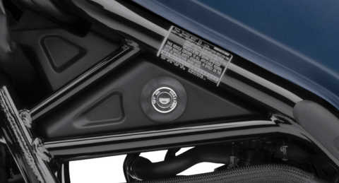 Grande plano da ignição lateral da Honda CMX500 Rebel.