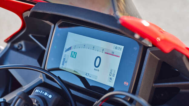 Ecrã TFT da Honda CBR500R