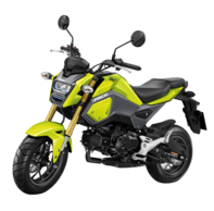 Honda MSX125, fotografia de est&uacute;dio, virada para a esquerda